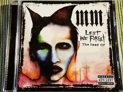 Marilyn Manson Lest We Forget The Best Of 17 Track Cd Free Shipping • $12.99