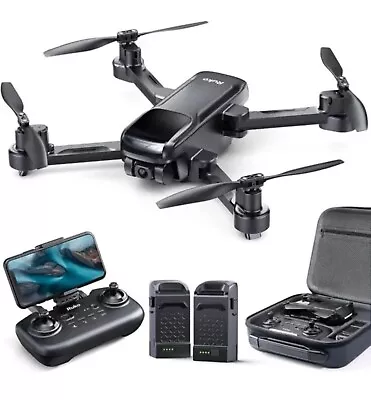 Ruko U11S Foldable 4K Camera GPS RC Quadcopter Drone 2 Batteries Case Beginner • $145