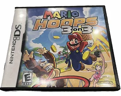 Mario Hoops 3 On 3 (Nintendo DS 2006) Case And Document Booklets Only! No Game! • $5.95