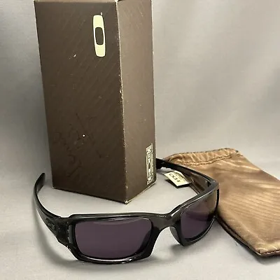 OAKLEY Sunglasses OO9079 5420 FIVES SQUARED Gray Smoke Warm Gray AUTHENTIC W Box • $57.63