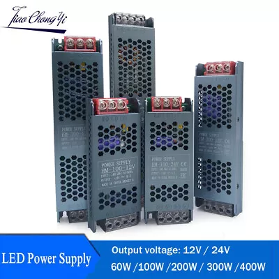 LED Power Supply DC12V 24V 60W 100W 200W 300W 400W LED Strip Power Supply. • $7.10