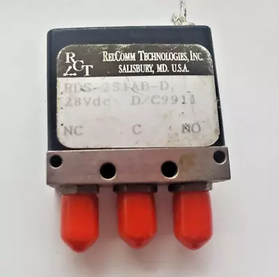 $35 • Buy Relcomm Technologies Coax Switch / Relay RDS-2S1AB-D Tested (see Plots) DC-18GHz