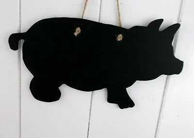 £6.75 • Buy Cute PIG Chalkboard Black Board Memo Sign Gift Piggy Pork Menu Butchers Shop