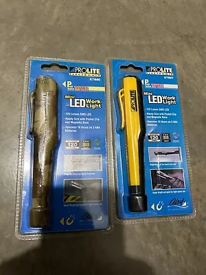 New 2-pack Lot PROLITE Magnetic Mini Battery LED Work Light KTB8C 120 Lumen • $42.99