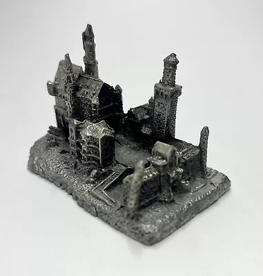 NEUSCHWANSTEIN German Castle Miniature   Vintage Pewter Model 1869-1886 • $34.05
