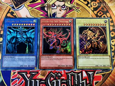 $29.99 • Buy Yugioh Set Original Egyptian God Cards Slifer Ra Obelisk Ultra Rare Limited