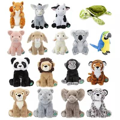 PLUSH Cuddly Soft Toy Teddy Gift New 23cm Brand New Farmyard Animals Wild Animal • £11.99