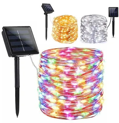 100/200 LED Solar Fairy String Light Copper Wire Outdoor Waterproof Garden Decor • $7.15