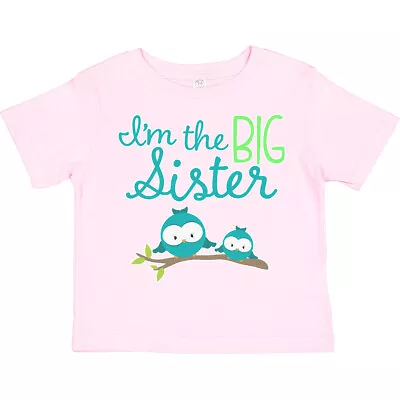 Inktastic I'm The Big Sister Toddler T-Shirt Children Sis Girl Owl Branch Cute • $16.99