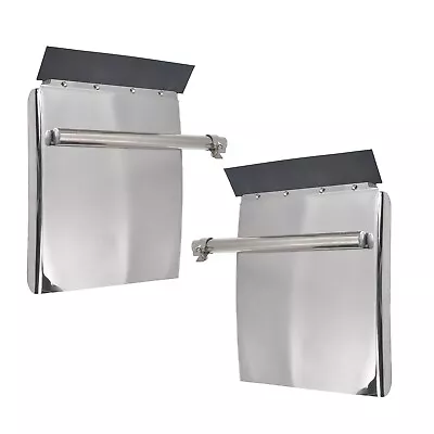 1 Pair Mud Flaps 24 X 27  Quarter Fender Stainless Steel Triangle Bracket • $125