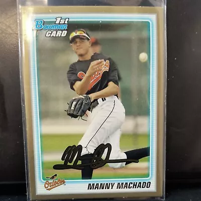 2010 Bowman Prospects 1st Manny Machado GOLD #BDPP80 (RC) • $9.99