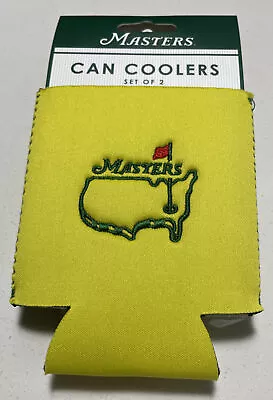 Masters Golf Yellow Can Cooler Set Of 2 From Augusta National Golf Course New • $26.39