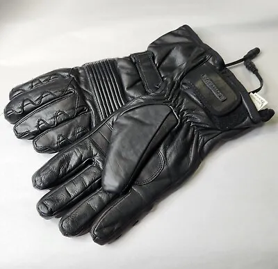 Firstgear Leather Motorcycle Gloves Heated Agrotex Thinsulate Size XL Mens  • $135