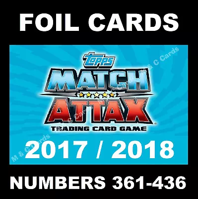 Match Attax 2017/18 17/18 MAN OF THE MATCH Cards TOPPS  2017/2018 • £1.25