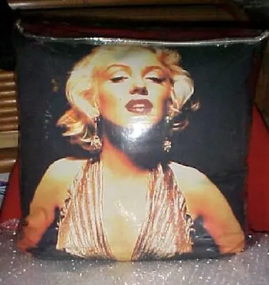 Marilyn Monroe Beautiful Throw Pillow Of Marilyn In Her Gold Lame Dress • $33