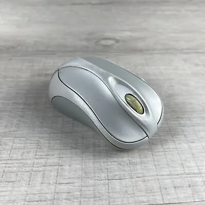 Microsoft 1054 Silver/Gray 4-Button Notebook Laser Mouse 6000 With USB Receiver • $8
