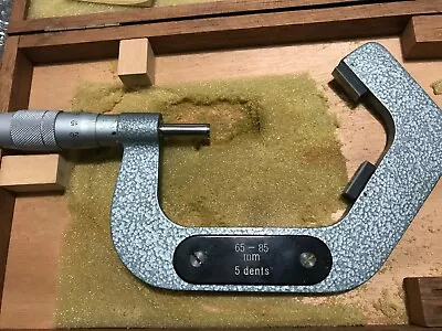 $105 • Buy New TESA ISOMASTER V-anvil Micrometer, 65-85mm (METRIC)