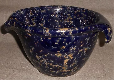 Bennington Potters BLUE AGATE PATTERN 1 1/2 Qt BATTER BOWL Made In Vermont • $31.99