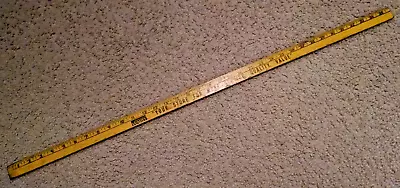 Montgomery Ward Yardstick Your Store Service Quality Value Wood Yellow Vintage. • $24.99