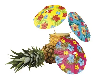 £3.45 • Buy  Hawaiian Luau Garden Giant Parasol Flower Party Umbrella Food Picks Decoration 