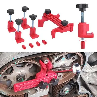 5 Dual Cam Clamp Camshaft Engine Timing Locking Tool Sprocket Gear Kit Universal • $12.49