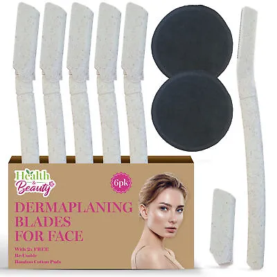 6-18pk Dermaplaning Blade Face Eyebrow Shaper Shaver Trimmer Facial Hair Razor • £3.99