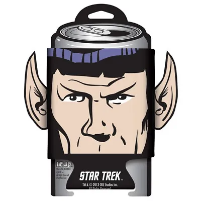 Star Trek Original Series Spock Ears Die-Cut Face Huggie Can Cooler Koozie NEW • $9.99