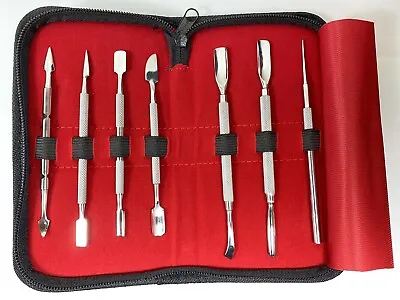 Stainless Steel Nail Art Manicure Cuticle Spoon Pusher Remover Tool Set New 8pcs • $15.99