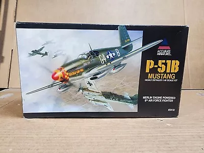 Accurate Miniatures 1/48 P-51B Razorback / Malcom Mustang Model Airplane Kit • $20