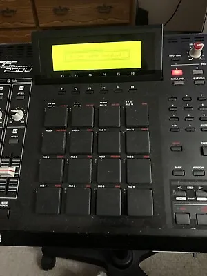 Akai MPC 2500 Sampler Drum Machine Great Condition All Black Buttons Thick Pads • $1475