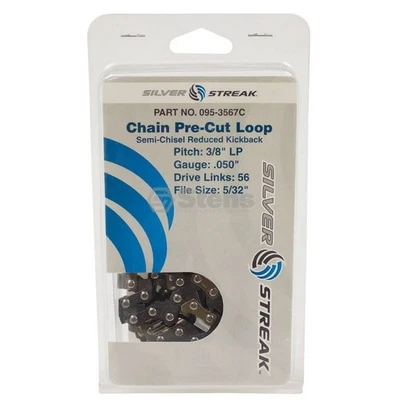 £25.49 • Buy 095-3567C Silver Streak Chain Loop Clamshell 56 DL For Carlton N1C-BL-56E