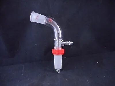 $27.99 • Buy SAFE-LAB Glass Vacuum Take-Off Adapter Style A 105° 24/40 Extraction Nut