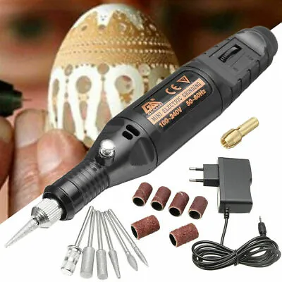 DIY Electric Engraver Engraving Pen Carve Tool Set For Jewelry Wood Metal Glass • $16.48