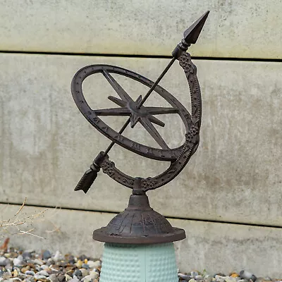 Woodside Decorative Cast Iron Traditional Antique Outdoor Garden Table Sundial • £22.99