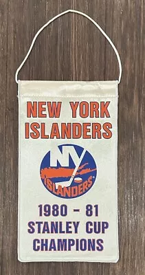 New York Islanders Rare 1980-1981 Stanley Cup Champions Mini Banner Nassau Coli • $50