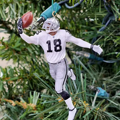 Randy Moss Oakland Raiders Los Las LA Football Xmas Tree Ornament Holiday Jersey • $21.18