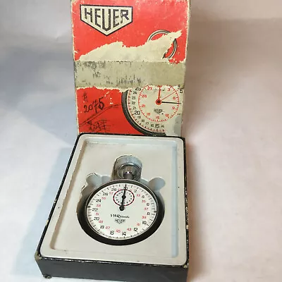 VINTAGE HEUER VWR SCIENTIFIC STOPWATCH W BOX • $300