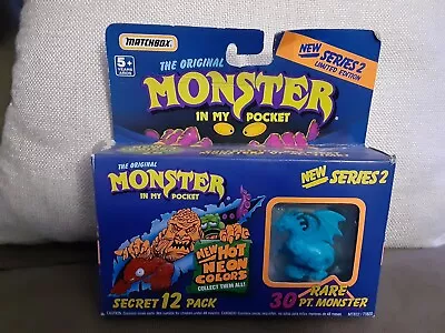 Vintage 1990 Matchbox Monster In My Pocket 12 Pack Original Box Blue Dragon MIMP • $139.99