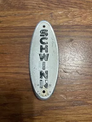 Vintage GC Schwinn Head Badge Chicago MadeWhite W Black Letters. • $5