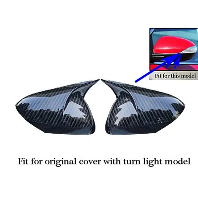 Carbon Fiber OX Horn Side Rearview Mirror Cover Guard Trim For Mazda 6 2009-2015 • $43.57