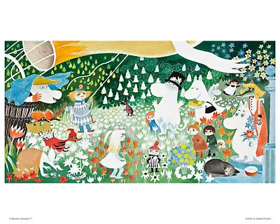 Moomin Poster Party In The Moomin Valley 24 X 30 Cm • $14.15