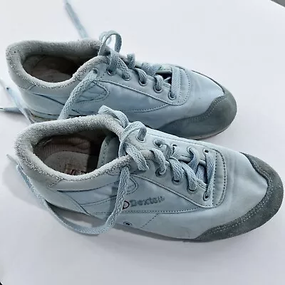 Dexter Vintage Woman’s Bowling Shoes Size 6 White/Light Blue 8833-8 • $5.99