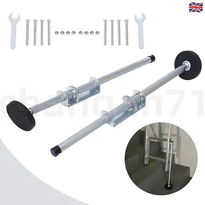 1Pair Ladder Stabilizer Legs Safety Extension Legs Ladder Leveler W/Rubber Feet • £46.89