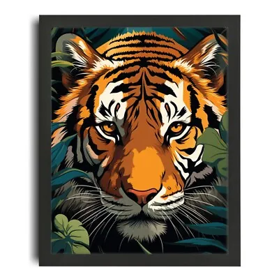 Tiger Wall Art Wild Animal Artwork African Tiger Print Safari Animal Big Cat Art • £12.99