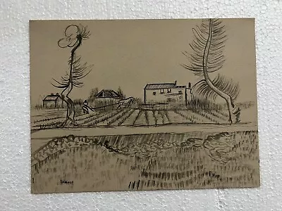 Vincent Van Gogh - Amazing Ink Paper - Signed - Stamped - A1 • $99