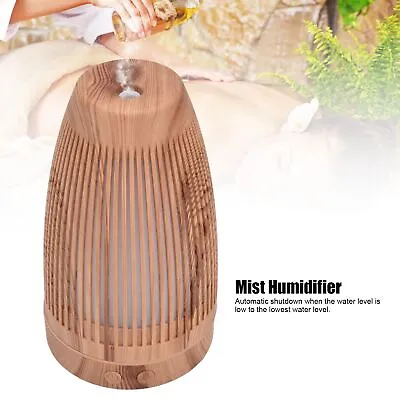 $38.16 • Buy 100‑200ml Aroma Essential Oil Diffuser USB Rechargeable Wood Grain Humidifier EC