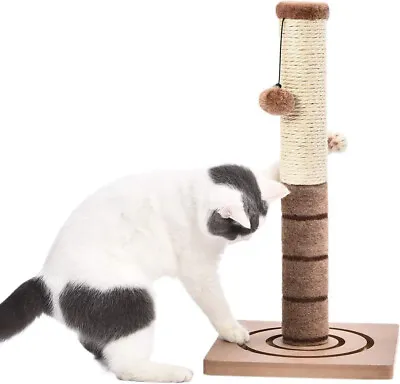 £4.20 • Buy Sisal Rope Scratching Post Cats Scratcher Plush Pole Interactive Toys