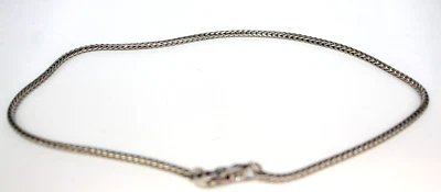 $149.99 • Buy Trollbeads Sterling Silver 17 1/2   Big Lobster Clasp Foxtail Necklace [033WEJ]