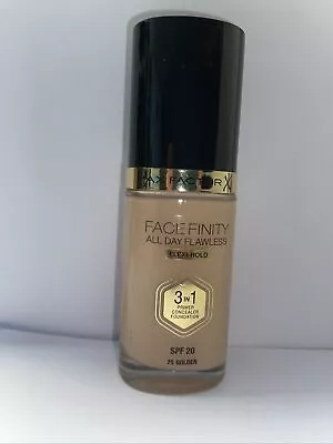 Max Factor Facefinity All Day Flawless 3 In 1 Liquid Foundation - 075 Golden 1 • £9.98