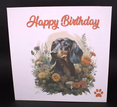 Dachshund Birthday Card Cute Dachshund Birthday Card Anniversary • £2.99